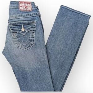 True Religion 24 Jeans Disco Billy Big T RN#112790 CA#30427 Y2K Low Rise